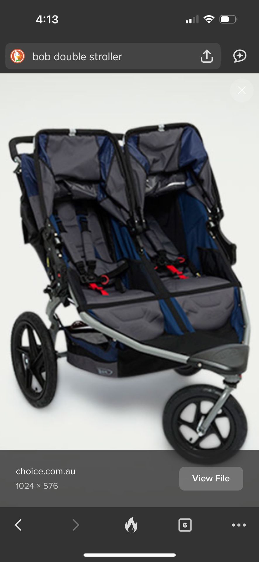 Bob Double stroller