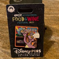 Disney Epcot Food Wine Festival 2024 Chef Figment Limited Release Single Pin NEW