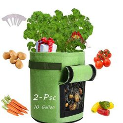 Qaxlry Potato-Grow-Bags, Potatoes Growing Containers 2Pck