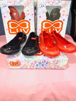 $5 Luv shoes in Black and Red