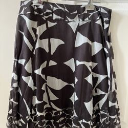 Zara Silk Skirt Knee Length 