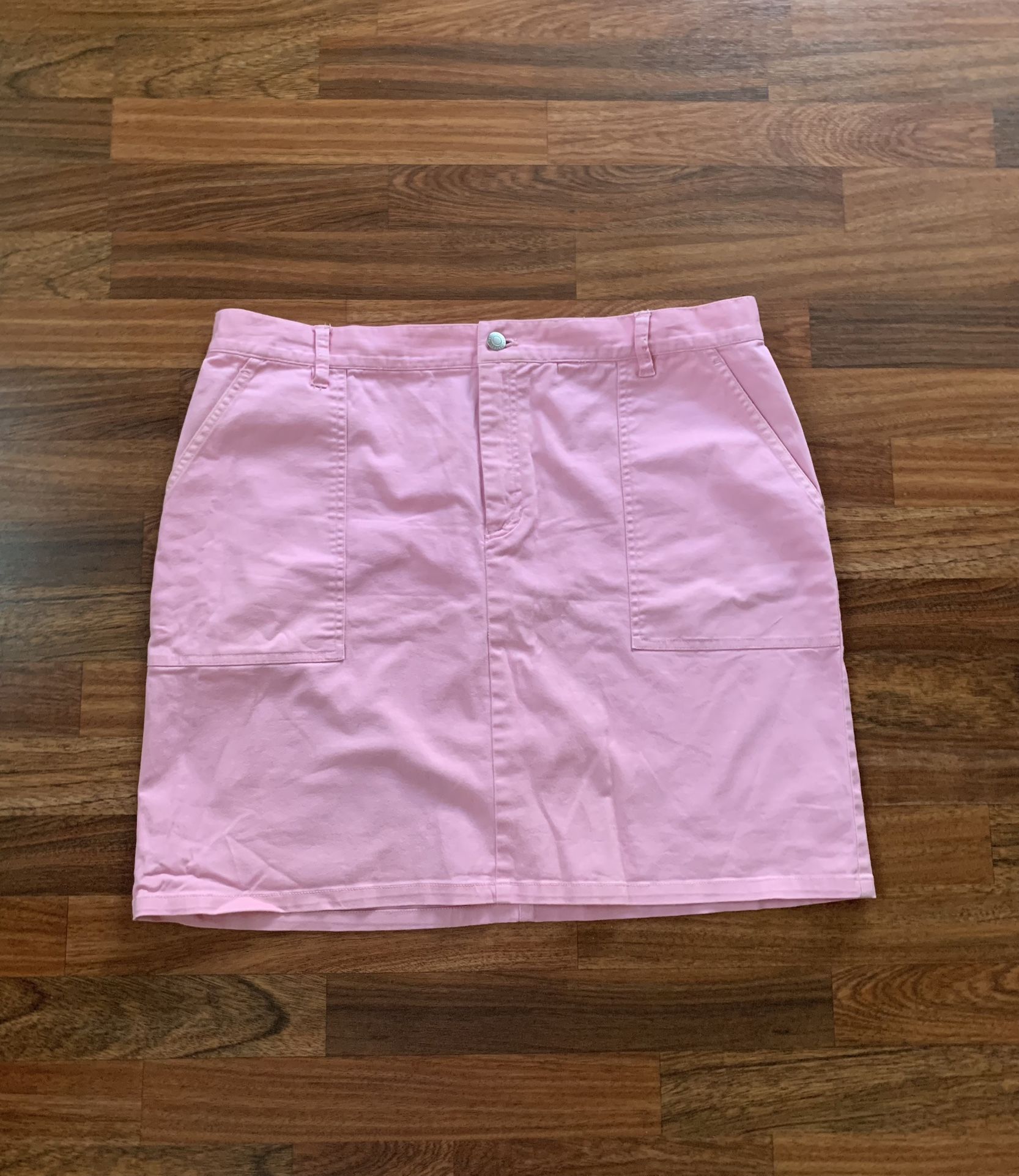 Lauren Ralph Lauren Pink Denim Jean Skirt Size 16