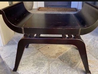 Heavy Quality Unique Side Table Or Bench. Can Use Re Painting