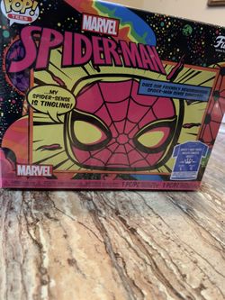 Funko Pop Black Light Spider Man W/T Shirt Sealed