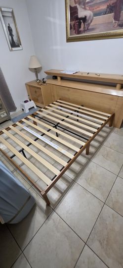 Queen 14 Inch Ellie Bamboo Platform Bed Frame, No Box Spring Needed