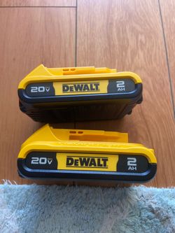DeWalt 2.0 ah batteries