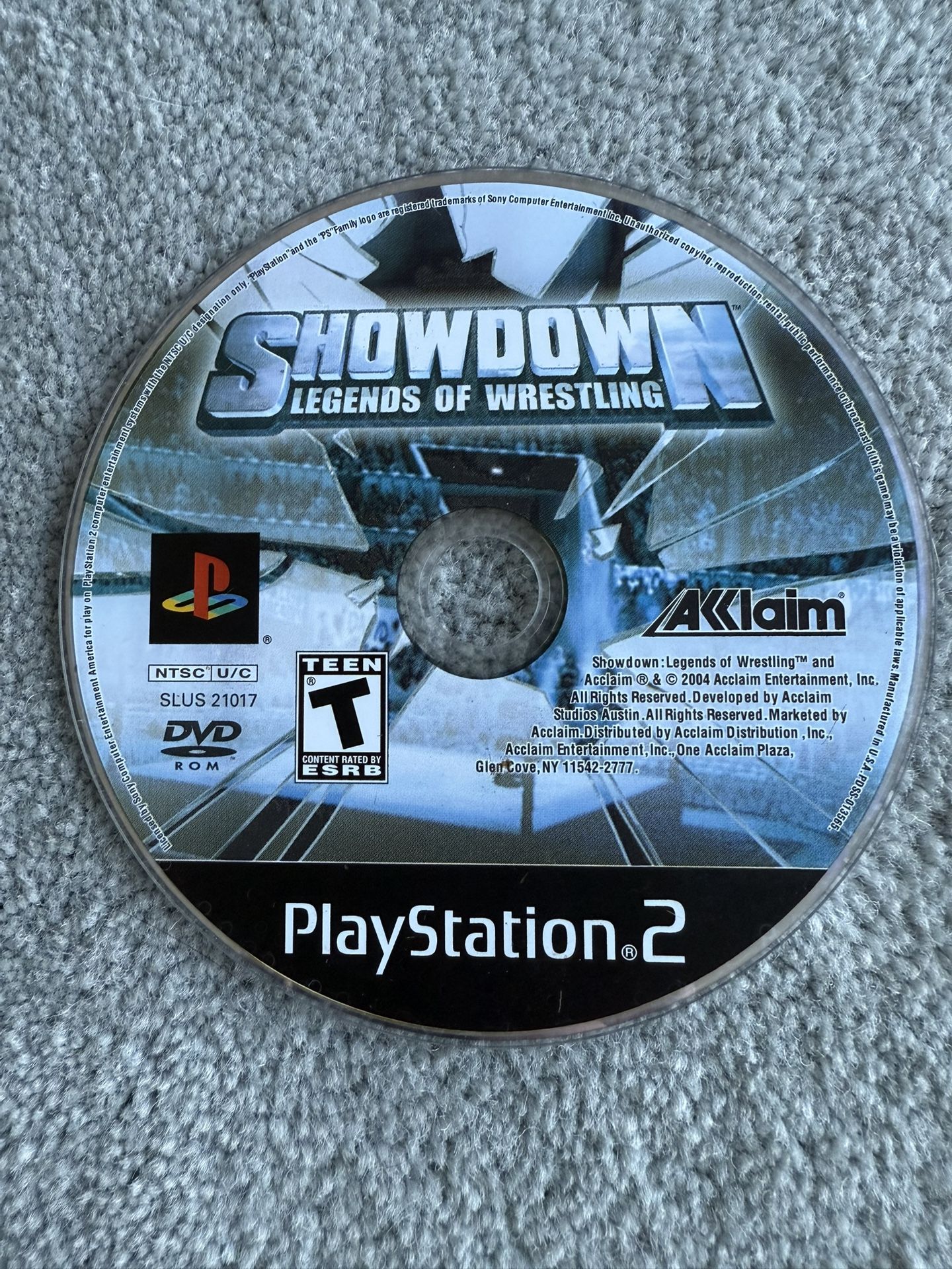 ***NO TRADES!!!*** Showdown: Legends of Wrestling (PlayStation 2) ***flawless disk***