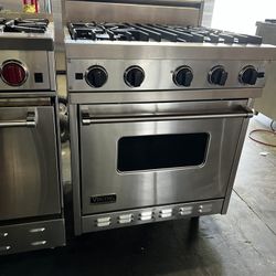 Viking 30”Wide All Gas Range Stove In Stainless Steel 4 Burners 