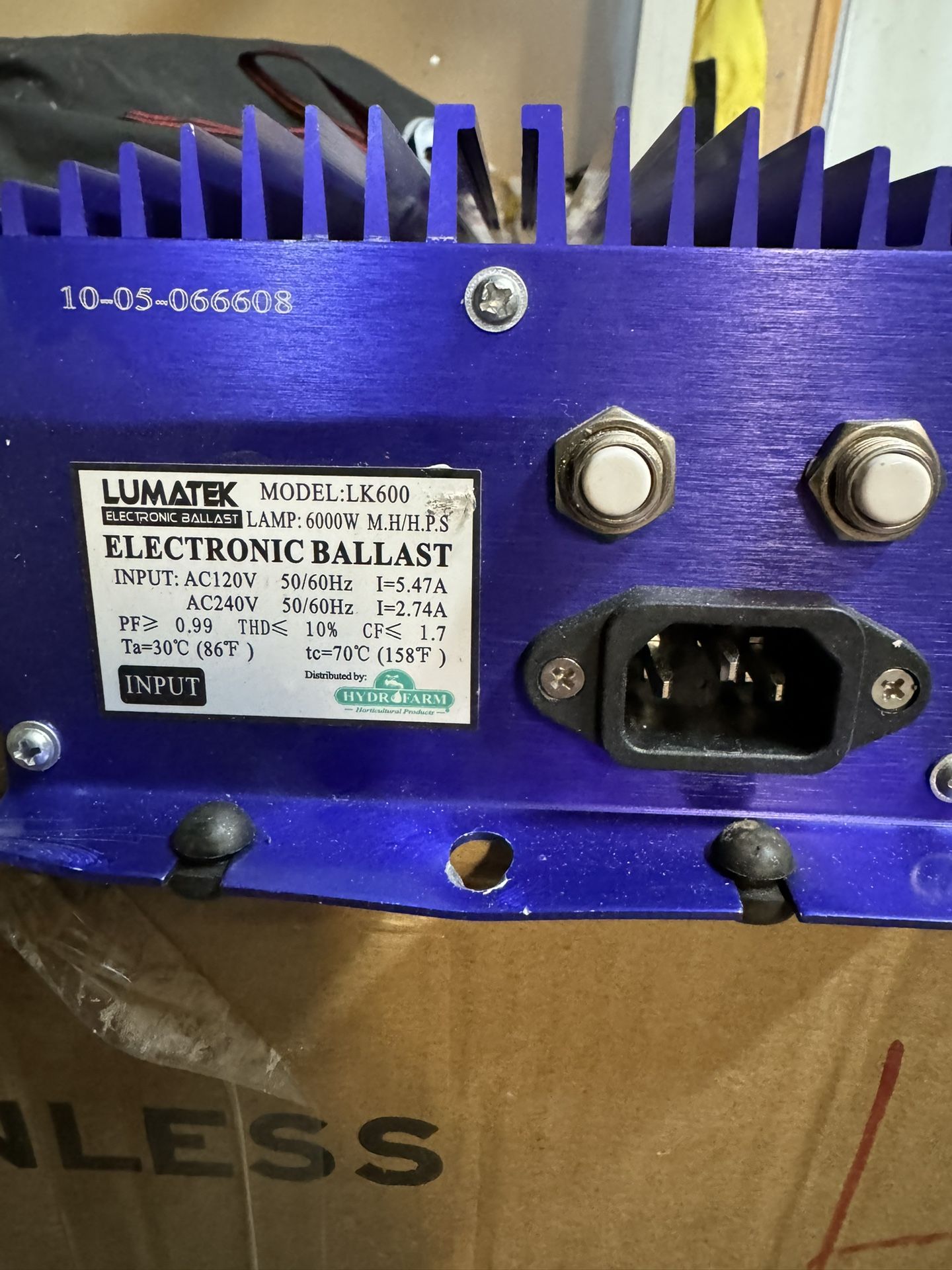 Lumatek Electronic Ballast LK 600