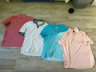 4 Men’s Nike Polos - size L
