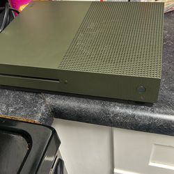 Xbox one S military green battlefield edition (comes with cords) (Hdmi port on the xbox is damage you might need to repair it..)