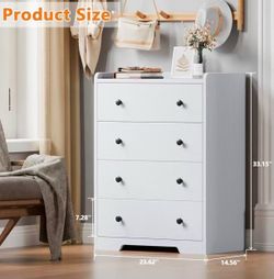 New White 4-drawer Dressers