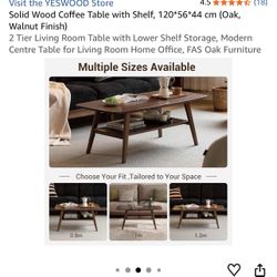 Solid Wood coffee table