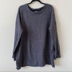 Danskin Dark Grey Double Side Zipper Pullover