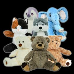 Tons of Stuffed Animals In Bags From 5 Years Ago