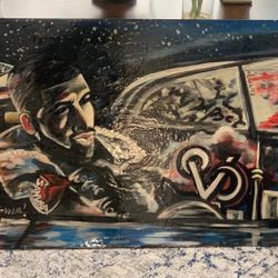 Hand Painted Pic of Drake