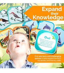 AR Animal Flash Cards. Introduction to Dinosaurs, Land and Sea Animals, Birds and Insects. Interactive 3D Game for Endless Discovery, Storytelling an