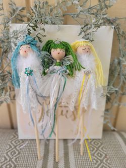 handmade fair wand dolls