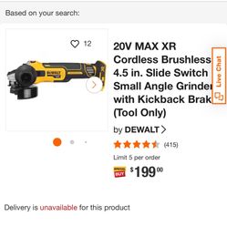 DEWALT  XR Grinder 