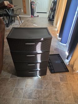 Plastic dresser/bedstands