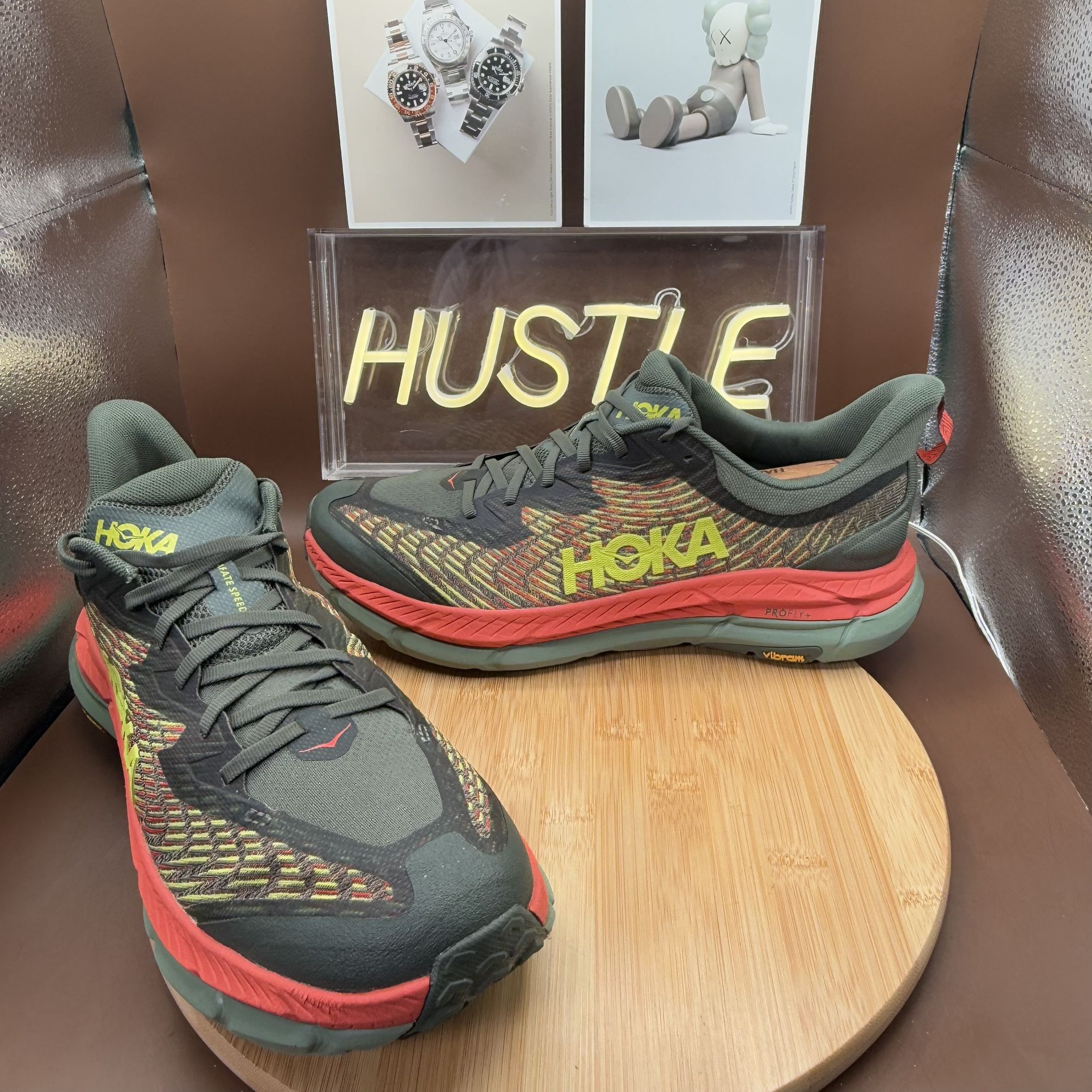 Hoka One One Mafate Speed 4 “Thyme Fiesta” Men’s Sz 13D