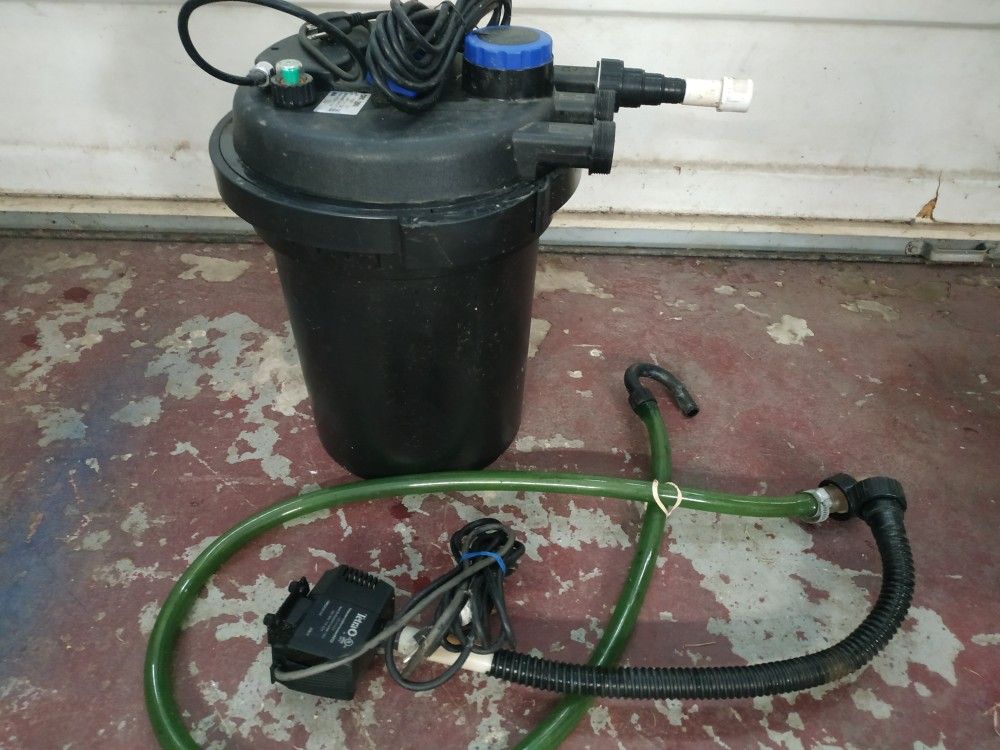 Use pond canister filter