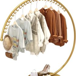 Freestanding Heavy Duty Industrial Pipe Clothing Rack, Portable Commercial Clothes Display Rack, Multi-Purpose Garment Bar for Retail Boutiques Home, 