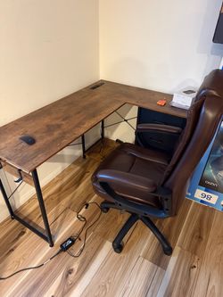 Desk and chair