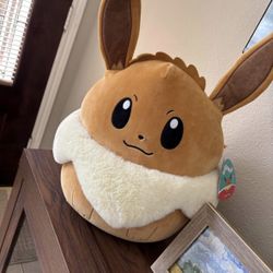 Pokemon Eevee 14” Squishamallow New, With Tags.