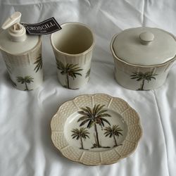 Palmtree Style Bathroom Accessories Set