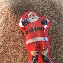 Coca-Cola Tin Box Santa