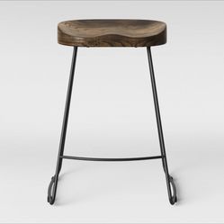Counter Height Wood Barstools (Set of 3)