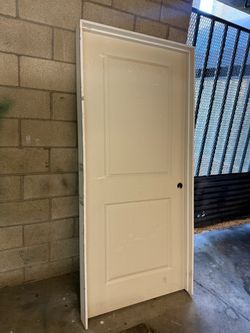 White 3-Panel Interior Door with Frame 36x80 new