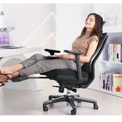 Ergonomic mesh office chair, seat depth, adjustable home office desk chair with lumbar support