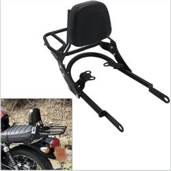 Backrest Sissy Bar Luggage Rack Rear Seat Handle Grab Rail Bar for Triumph Bonneville T100 2017-2024 Bonneville T120 2016-2024
