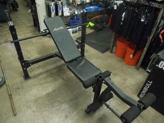 Used Apollo Athletics Bench Press Rack with Leg Ext