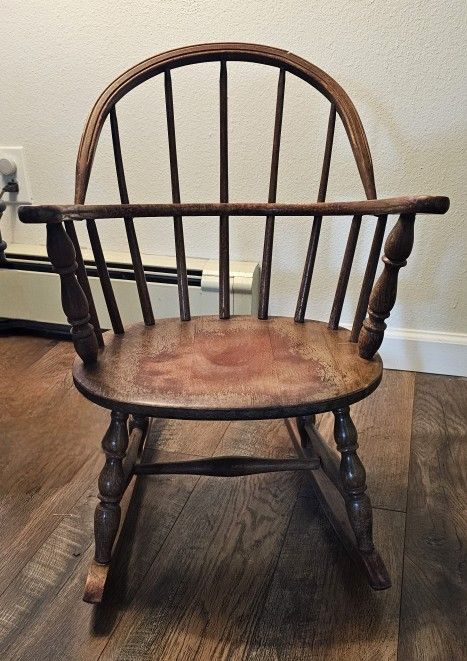 MCM Mahogany Child's Rocking Chair