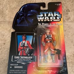 POTF Luke In X-wing Gear Short Lightsaber In Long Tray