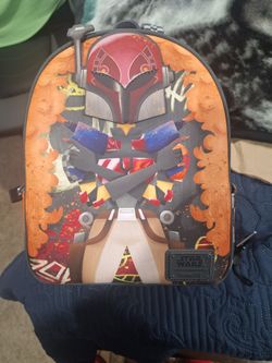 Loungefly Star Wars Sabine Spray Paint Mini Backpack New