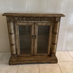 Lighted Cabinet W/ 2 Glass Shelves NEW