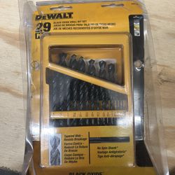 DeWalt Black Oxide Drill Bit Set