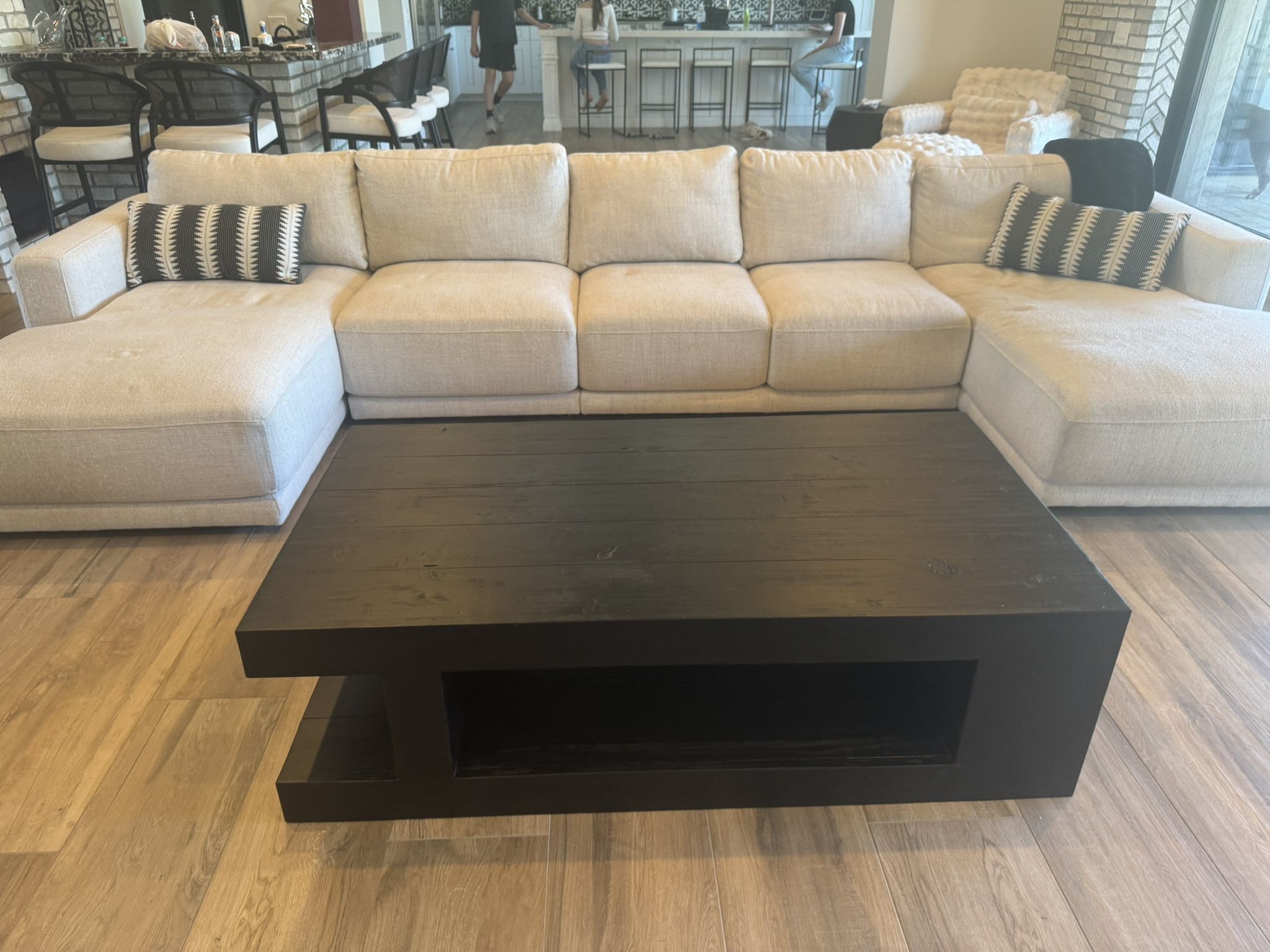 White Sectional Couch 