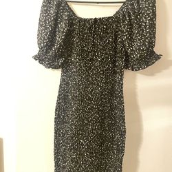 Black Flower Dress