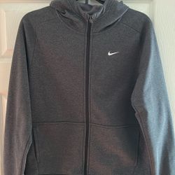 Nike  Gray Hooded Zipper Sweatshirt Youth XL