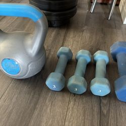 Barbells + Kettle Bell, Small