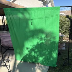Video Backdrop Frame With Green Screen.