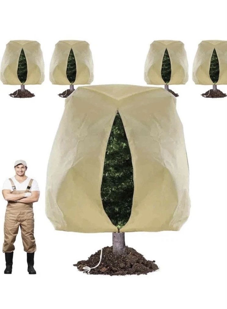 95x80 Inch Huge Plant/Tree Cover Freeze Protection Frost Cloth for Outdoor Plants. New | 4 Pack