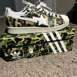 bape superstars size 9