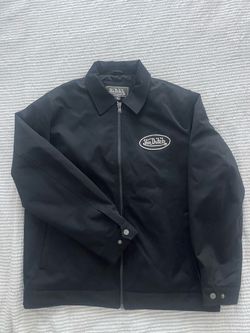 Von Dutch Black Zip-Up Coach Jacket
