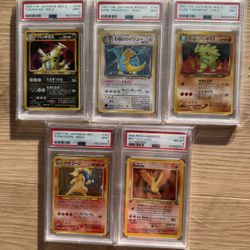 Vintage Japanese Pokemon Cards PSA 9 , Psa 8